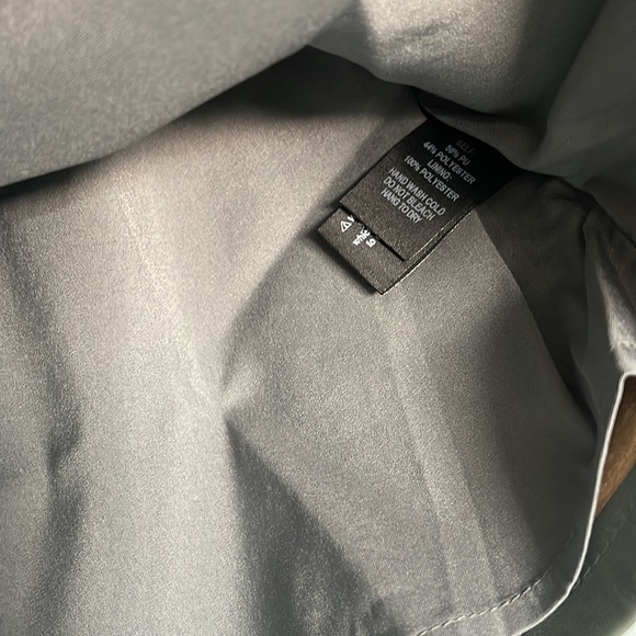 Lulus Most Fab Grey Vegan Leather Button-Front Mini Skirt. LARGE - Picture 6 of 6